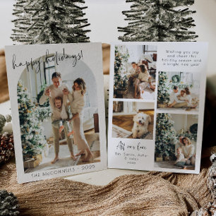 Modern Arch Photo Holiday Card