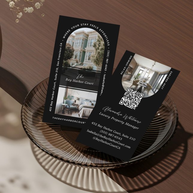 Modern Arch Photos Home Rental Property Manager Business Card (Modern Arch Photos Home Rental Property Manager Business Card)