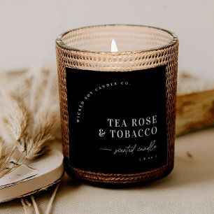 Modern Arch Scented Candle Product Label Sticker 