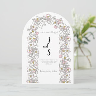 Modern Arch Wedding Invitation | Stylish Aesthetic