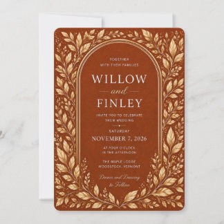 Modern Arch Wedding Invitation Template