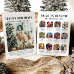 Modern Arch Year in Review Family Photo Christmas Holiday Card<br><div class="desc">Share your family’s favourite moments of the year with our Modern Arch Year in Review Family Photo Christmas Holiday Card! This elegant design features a sleek arch layout, perfect for displaying a collection of your cherished photos from the past year. Each picture can highlight special memories, milestones, or everyday joys...</div>