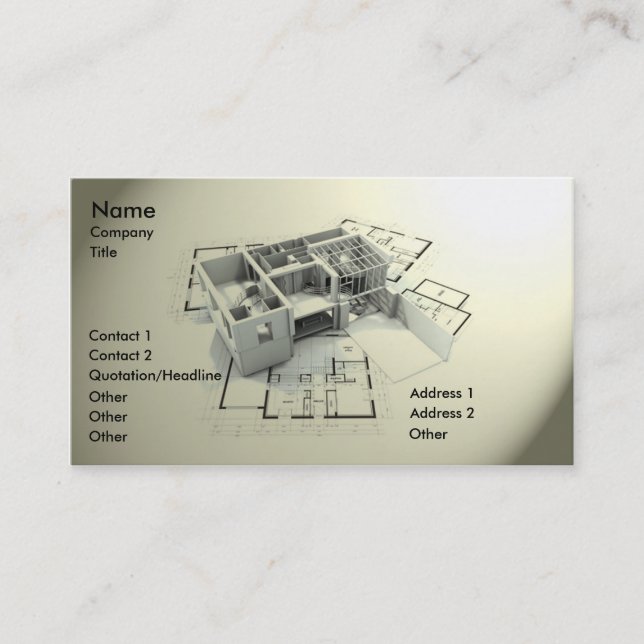Modern Architecture Business Card (Front)