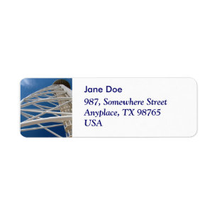 Modern Architecture Return Address Label