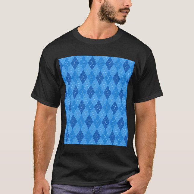 Modern Argyle Chic, Cosy Argyle Classic T-Shirt (Front)