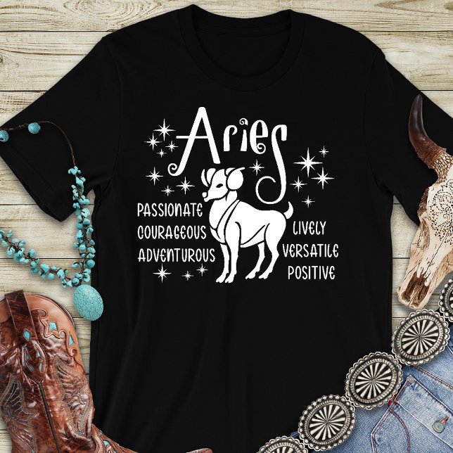 Modern Aries Zodiac Horoscope  T-Shirt (Creator Uploaded)