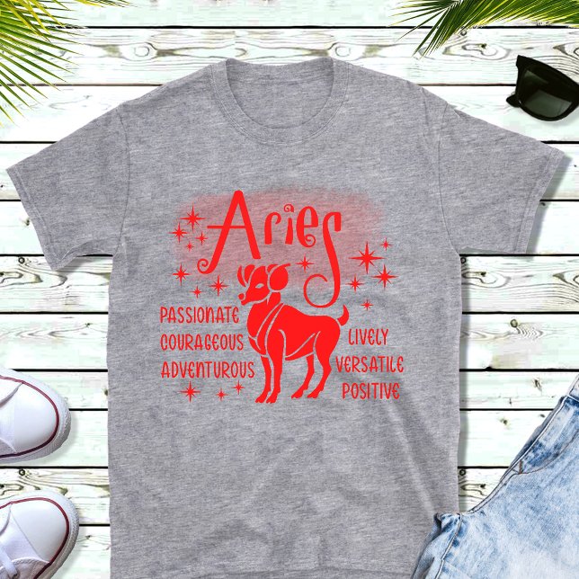 Modern Aries Zodiac Horoscope  T-Shirt (Creator Uploaded)
