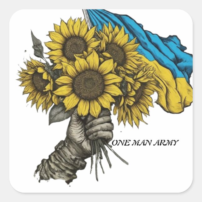 MODERN ARMY SQUARE STICKER (Front)