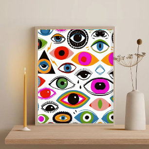 Modern Art Abstract Elegant Geometric Minimalist Poster