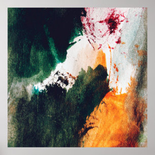 Modern art, abstract painting. Fine art abstract p Poster