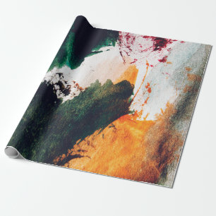 Modern art, abstract painting. Fine art abstract p Wrapping Paper