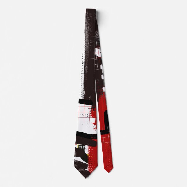 Modern art abstract tie (Front)