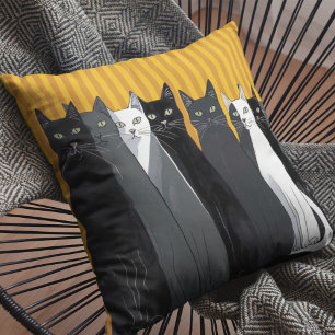 Modern Art Cats Halloween Home Decor  Cushion