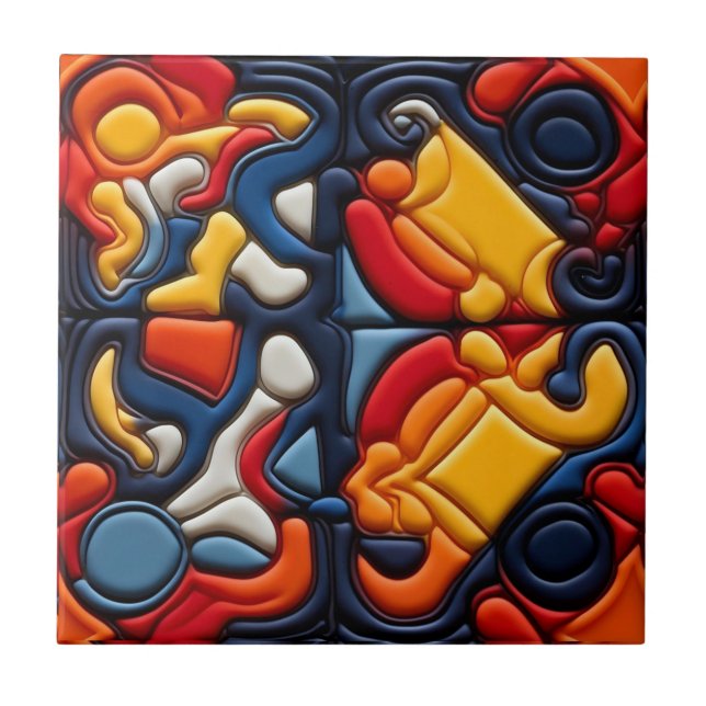 Modern Art Ceramic Tile (Front)