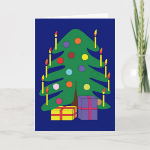 Modern Art Christmas Tree - A Card
