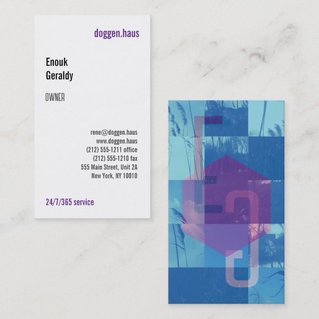 Modern art, clear, bold, impressive business card (Front/Back)