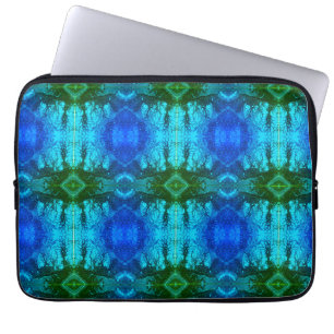Modern art colourful abstract images laptop sleeve
