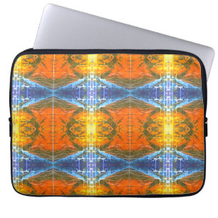 Modern art colourful abstract images laptop sleeve