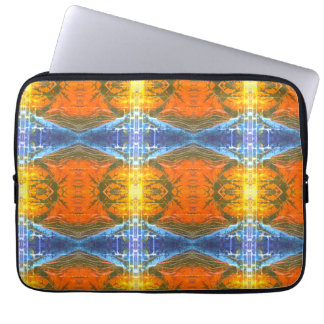 Modern art colourful abstract images laptop sleeve