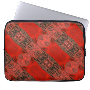 Modern art colourful abstract images laptop sleeve