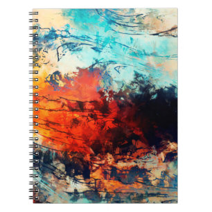 Modern art. Colourful contemporary artwork. Colour Notebook