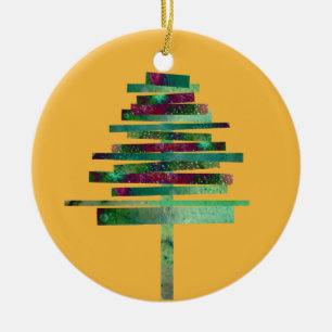 Modern art craft Christmas tree Ceramic Ornament
