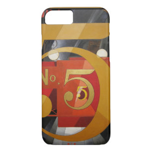 Modern Art Cubist Demuth Figure 5 in Gold iPhone 8/7 Case