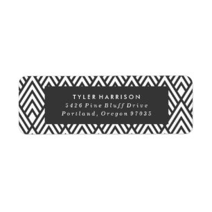 Modern Art Deco Graduation Address Labels