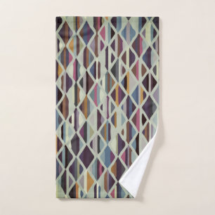 Modern Art Deco Multi-colour Hand Towel
