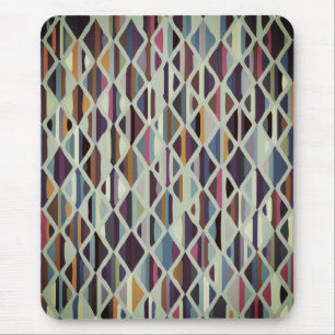 Modern Art Deco Multi-colour Mouse Pad
