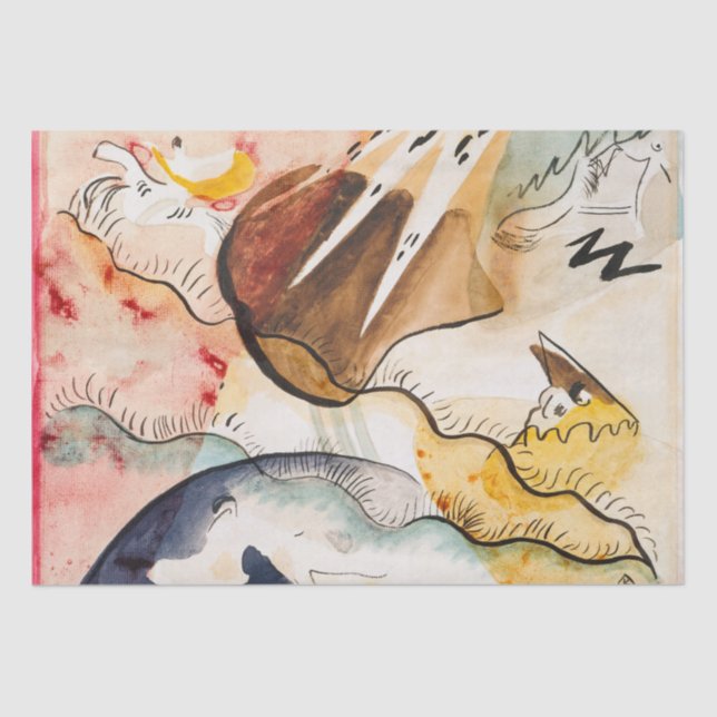 Modern Art Decoupage Wrap Tissue Paper (Front)