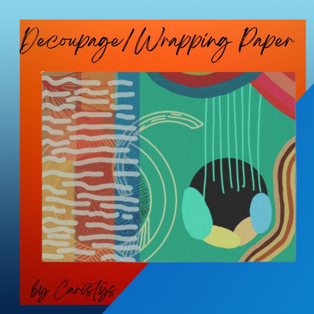 Modern Art Decoupage Wrap Tissue Paper (Creator Uploaded)