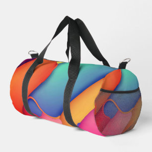 Modern Art Design Folds of Colour Duffle Bag
