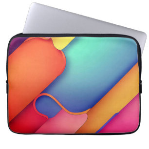 Modern Art Design Folds of Colour Laptop Sleeve