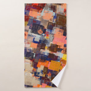 Modern art drawing. Digital texture wallpaper. Art Bath Towel
