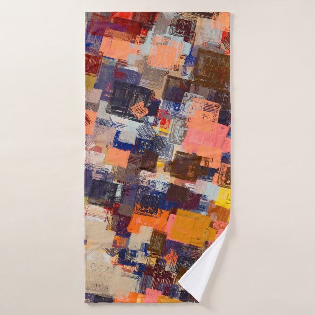 Modern art drawing. Digital texture wallpaper. Art Bath Towel (Bath Towel)
