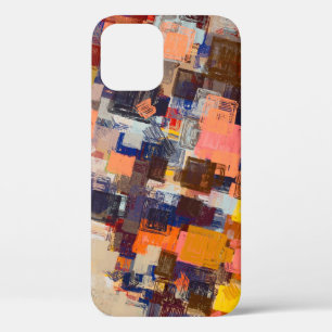Modern art drawing. Digital texture wallpaper. Art iPhone 12 Case