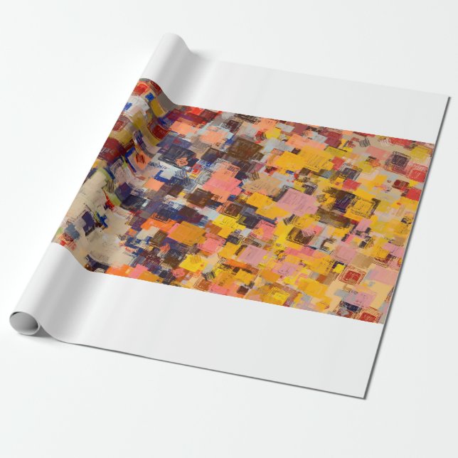 Modern art drawing. Digital texture wallpaper. Art Wrapping Paper (Unrolled)