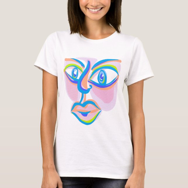 Modern Art Face T-Shirt (Front)