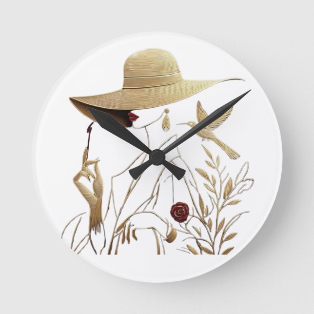 Modern Art & Fashion Wall Clock (Front)