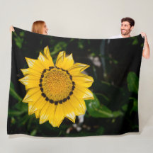 Modern Art Flower Fleece Blanket 