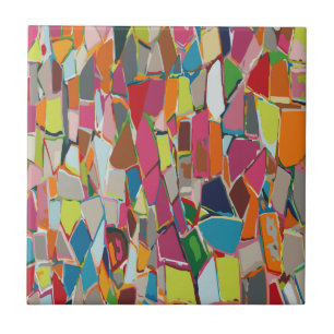 Modern Art Geometric Deco Multi-colour Ceramic Tile