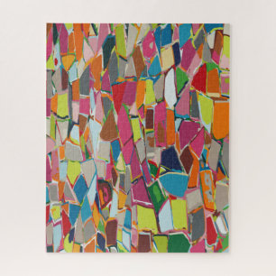 Modern Art Geometric Deco Multi-colour Jigsaw Puzz Jigsaw Puzzle