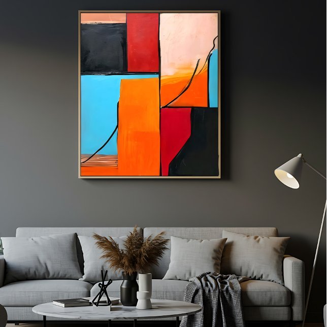 modern art, geometric shapes, abstract design, geo poster (Creator Uploaded)