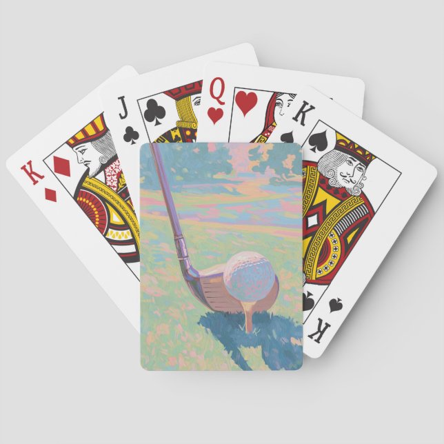 Modern Art Golf Playing Cards (Back)