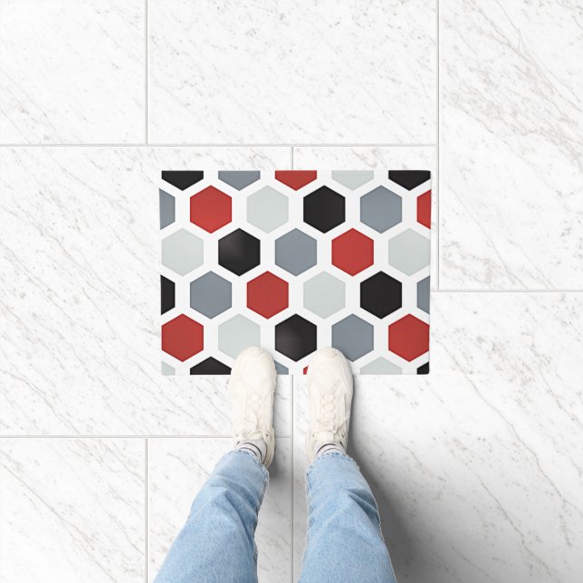 Modern Art Hexagon Pattern Doormat (Indoor)