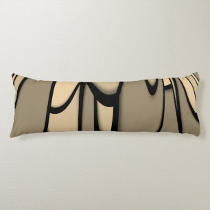 Modern Art Melting Brown Hues Body Cushion
