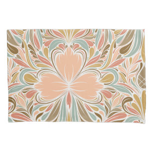 Modern Art Nouveau Boho Pattern  Pillowcase