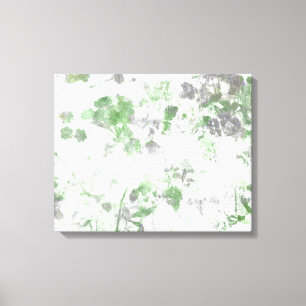 Modern art of flower pattern and wall texture mix canvas print