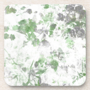 Modern art of flower pattern and wall texture mix coaster
